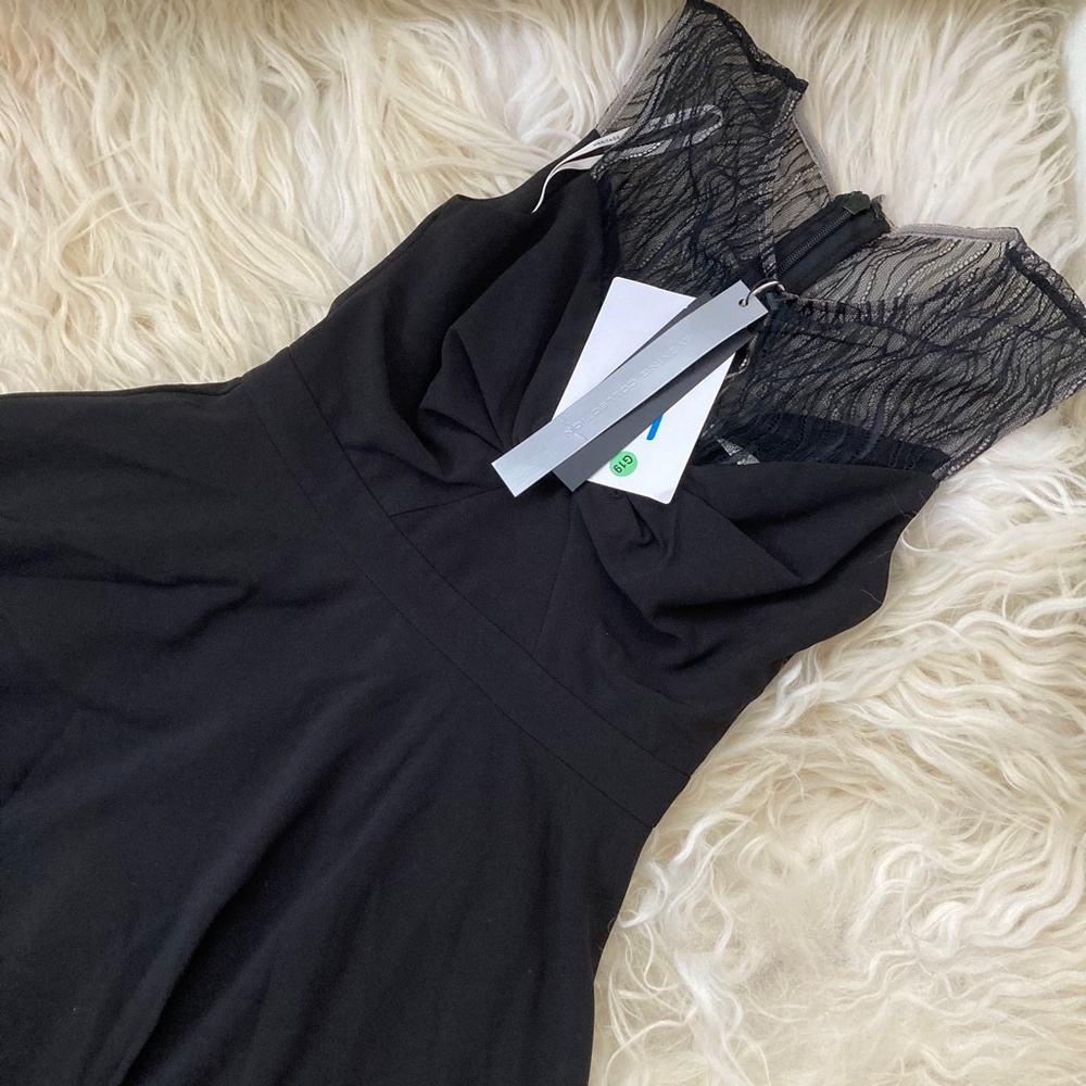HALSTON HERITAGE Crew Neck Knee-Length Dress - Picture 5 of 12